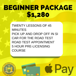 BEGINNER PACKAGE INCLUDES PICK UP/ DROP OFF IN STATEN ISLAND