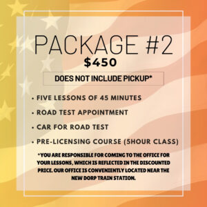 PACKAGE #2 PICK UP/ DROP OFF AT OFFICE LOCATION